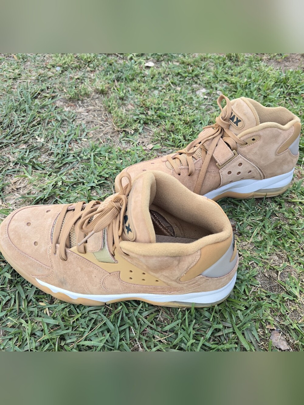 Nike Air Force Max PRM CB 1 Barkley 315065 200 Flax Wheat Gum Brown 13 Shoes
